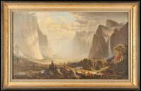 [Chromolithograph of Yosemite Valley, after the painting by Thomas Hill]