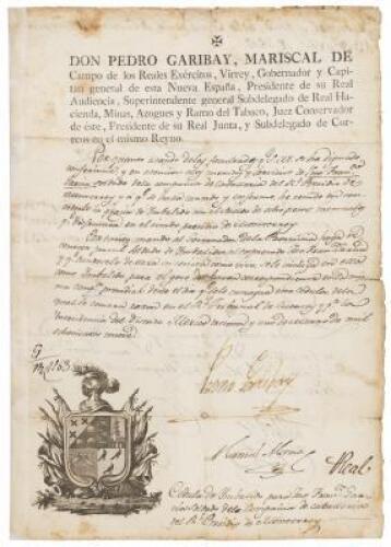 Spanish document from the lost colony of Branciforte, in what is now Santa Cruz, California