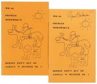 Horses Don't Bet on People & Neither Do I [Wormwood 95] - two copies, one signed