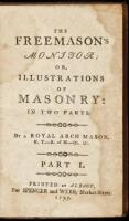 The Freemason's Monitor; Or, Illustrations of Masonry: In Two Parts. By A Royal Arch Mason, K.T.-K. of M.-&c. &c
