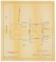 Survey map of the corner of Douglass and 21st streets in San Francisco