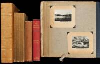 Collection of nine Americana titles, plus a scrap book of original photographs and newspaper clippings during a trip through California