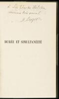 Durée et simultanéité a propos de la théorie d'Einstein