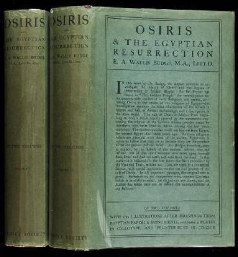 Osiris and the Egyptian Resurrection