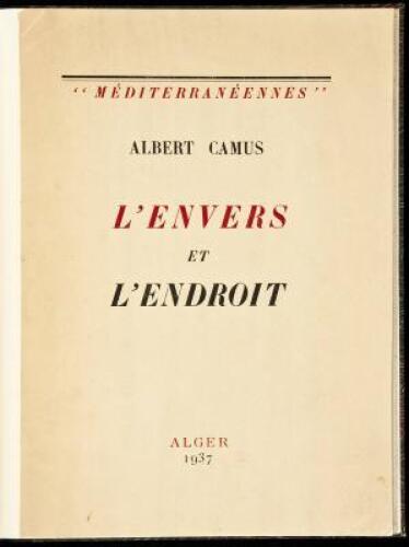 L'Envers et L'Endroit