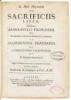 R. Mosis Majemonide de Sacrificiis Liber. Accesserunt Abarbanelis Exordium, Prooemium commentariorum in Leviticum: et Majemonidae Tractatus de Consecratione Calendarum, et De Ratione Intercalandi. - 2