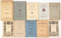 A collection of catalogs and ephemera related to Robert Louis Stevenson