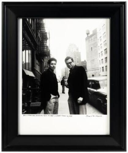 Bill Ward and Seymour Krim on East 10 Street March 16, 1959