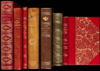 Seven finely bound volumes