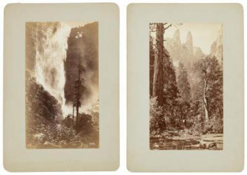 Two albumen photographs of Yosemite