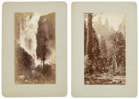 Two albumen photographs of Yosemite