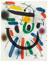 Five lithographs by Joan Mir&oacute;