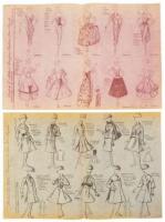 Frederic L. Milton European Fashion News Reports Sketches