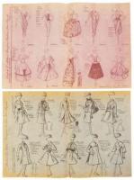 Frederic L. Milton European Fashion News Reports Sketches