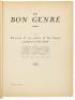 Le Bon Genre: A Selection of 100 Plates of the Famous "Gazette du Bon Genre"...from the years 1920, 1921, 1922 - 3