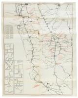 Tourist Motor Map of California: A Paradise for Motorists... Northern Section