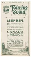 Touring Scout. Strip Maps... Principal Highways Canada to Mexico.