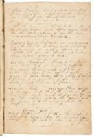 Handwritten 19th-century dessert recipe book