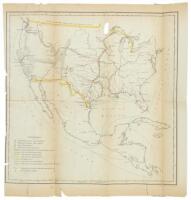 Untitled Map of United States and Mexico from 1850.