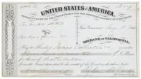 Bank draft for settlement of the suit "The United States vs. 194 Boxes of Opium, &c." for $1,110.00 payable to Charles James, Collector