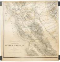 State Geological Survey of California, J.D. Whitney, State Geologist. Topographical Map of Central California Together With a Part of Nevada. C.F. Hoffman, Principal Topographer. V. Wackenreudor, H.T. Gardner. A. Craven, A.D. Wilson, Field Assistants