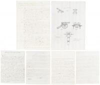 Three original manuscript letters and one accompanying manuscript document on the defense of the northernmost Spanish territories of New Spain against the United States and the indigenous Apache and Comanche people