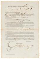 Contract for a Chinese indentured servant/slave in Cuba, whose owner is also Chinese