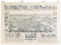 Bird's Eye View, Placerville, Cal. Published by the "Weekly Observer" 1888