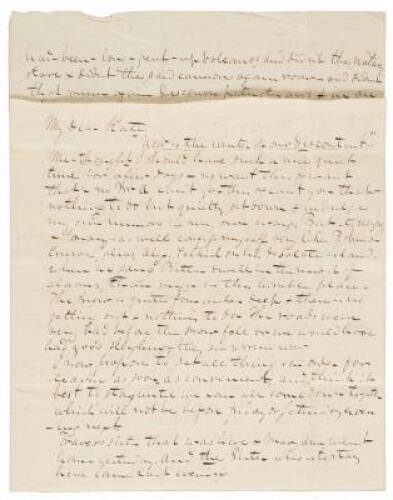 Political letter by Luman Reed’s son-in-law and overseer of his farsighted New York Picture Gallery