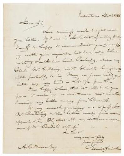 Early letter by America&rsquo;s richest anti-slavery crusader and John Brown benefactor
