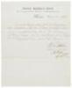 Official letter certifying the enlistment of Joseph D. Champion for one year’s service in the US Navy