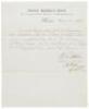 Official letter certifying the enlistment of Joseph D. Champion for one year&rsquo;s service in the US Navy