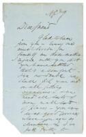 Letter by Boston anti-slavery orator to passionate young Abolitionist