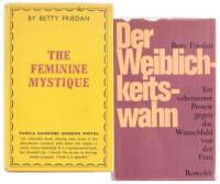 Two copies of The Feminine Mystique, German and English editions