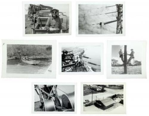 Archive of approximately 340 snapshot photographs taken by a lineman on the massive infrastructure project laying power lines from southern California north into Oregon