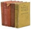 Five Barsoom volumes printed by Grosset & Dunlap