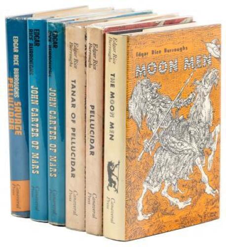 Six volumes by Edgar Rice Burroughs published by Canaveral Press