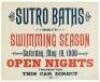 Seven lithographed posters for swimming and other events at Sutro Baths in San Francisco - 2