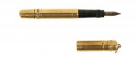 No. 00 "Baby" Safety Fountain Pen, 14K Rolled Gold Overlay with Ringtop Cap