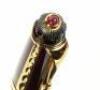 Red and Gold Faberge Imperial Russian Limited Edition Fountain Pen - 3