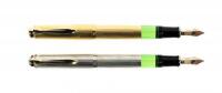 M750 and M760 "Jubilee 1838-1988" Silver Plate and Gold Plate Fountain Pens * Lot of Two