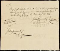 Manuscript Document Signed, August 23rd 1777