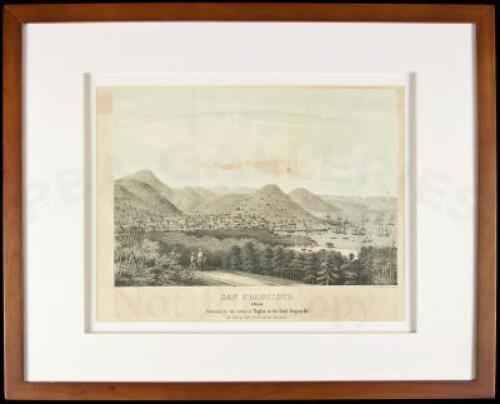 Color lithograph view of San Francisco, 1850