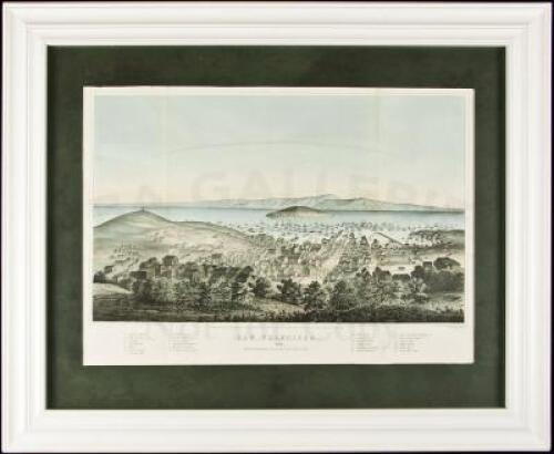 Color lithograph view of San Francisco, 1851