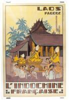 Laos Pagode / L'Indochine Française