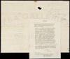Manuscript document signed, regarding the illegal immigration of whites to Alta California