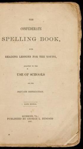 The Confederate Spelling Book