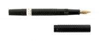 No. 4 Chased Black Hard Rubber Fountain Pen, No. 3 Nib