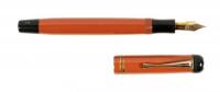 No. 25 Masterpiece Large Coral Red Push-Knob Fountain Pen