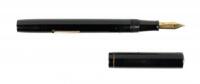 Black Lacquer Lever-Filler Fountain Pen, No. 2 Size, Vest-Form